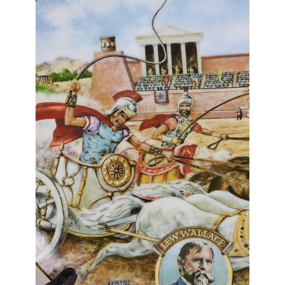 Ben Hur American Classics Gerald Mermer Year 1983 Porcelain 9 1/4" Decor Plate - Picture 2 of 11